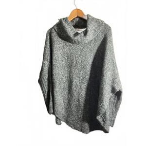 Grace Green Cowl Neck Sweater with Open sides / Ribbed Sleeves L/XL